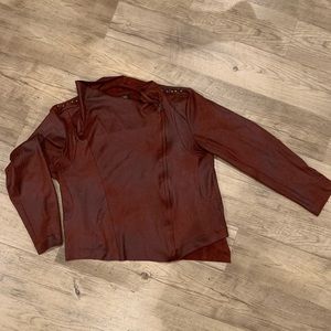 Shyanne leather floral jacket